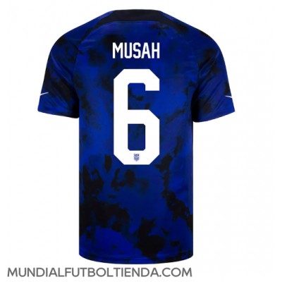 Camiseta Estados Unidos Yunus Musah #6 Segunda Equipación Replica Mundial 2022 mangas cortas